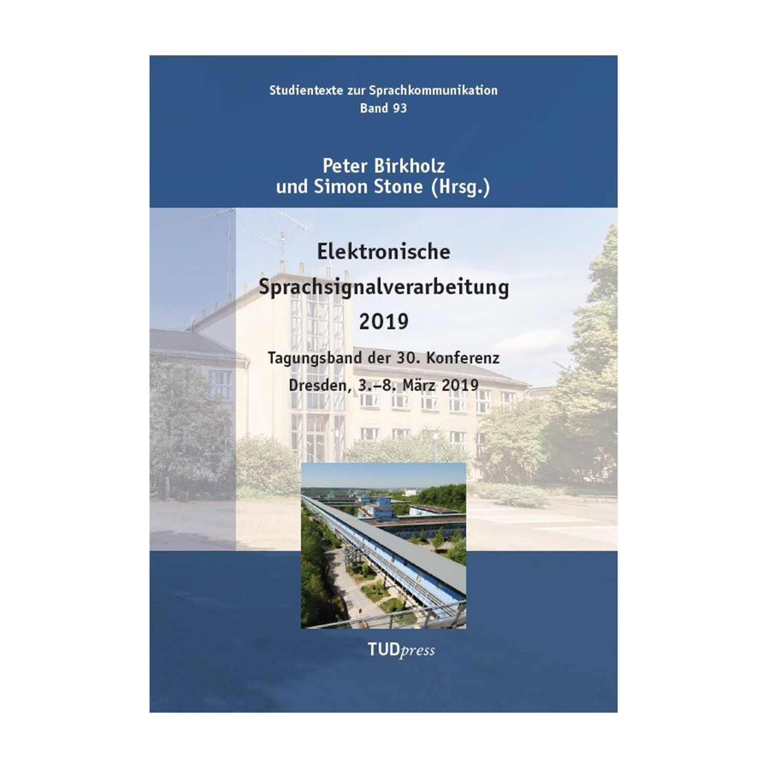 Cover "Elektronische Sprachsignalverarbeitung 2019"; © THELEM