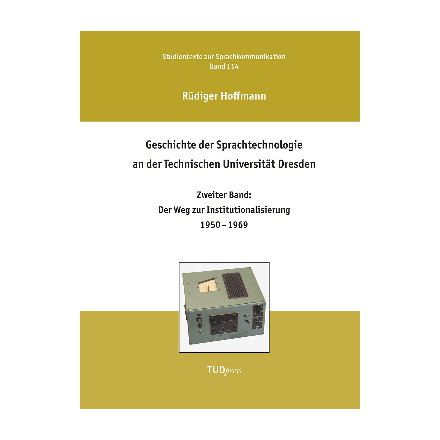 Cover "Geschichte der Sprachtechnologie an der Technischen Universität Dresden"; © THELEM