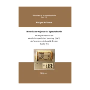 Cover "Historische Objekte der Sprachakustik"; © THELEM