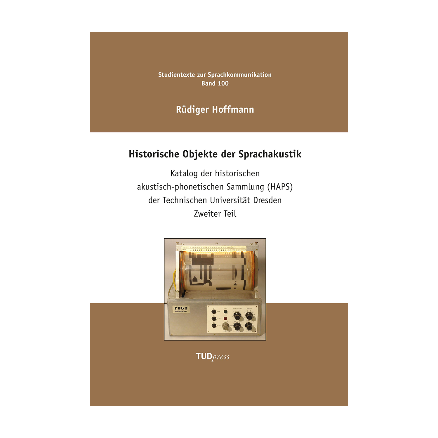 Cover "Historische Objekte der Sprachakustik"; © THELEM