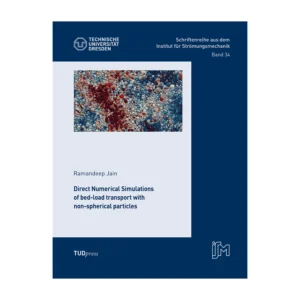 Cover "Direct Numerical Simulations of bed-load transport with non-spherical particles"; © THELEM