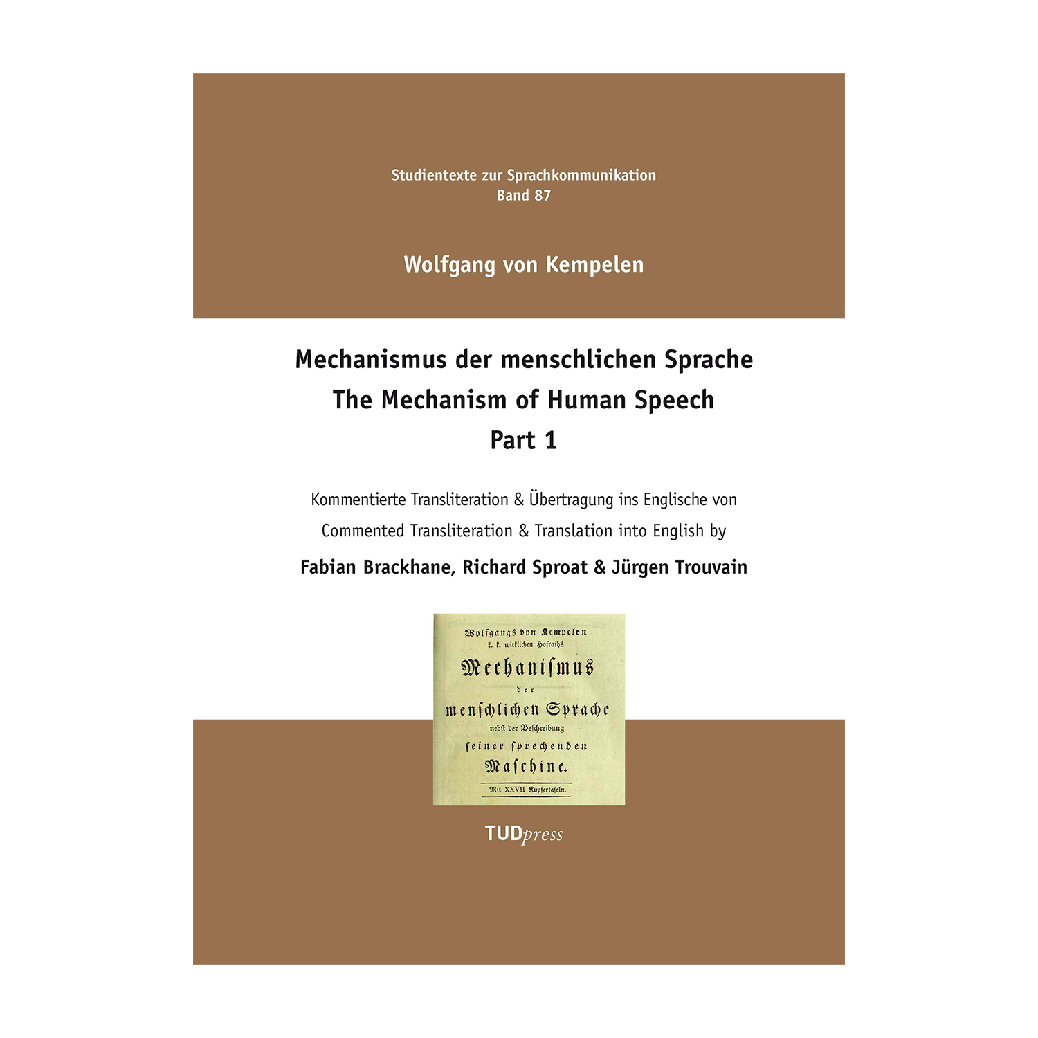 Cover "Mechanismus der menschlichen Sprache Part 1"; © THELEM