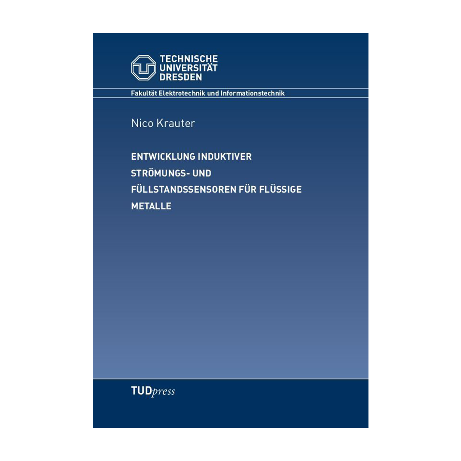 Cover "Entwicklung induktiver Strömungs- und Füllstandssensoren für flüssige Metalle"; © THELEM