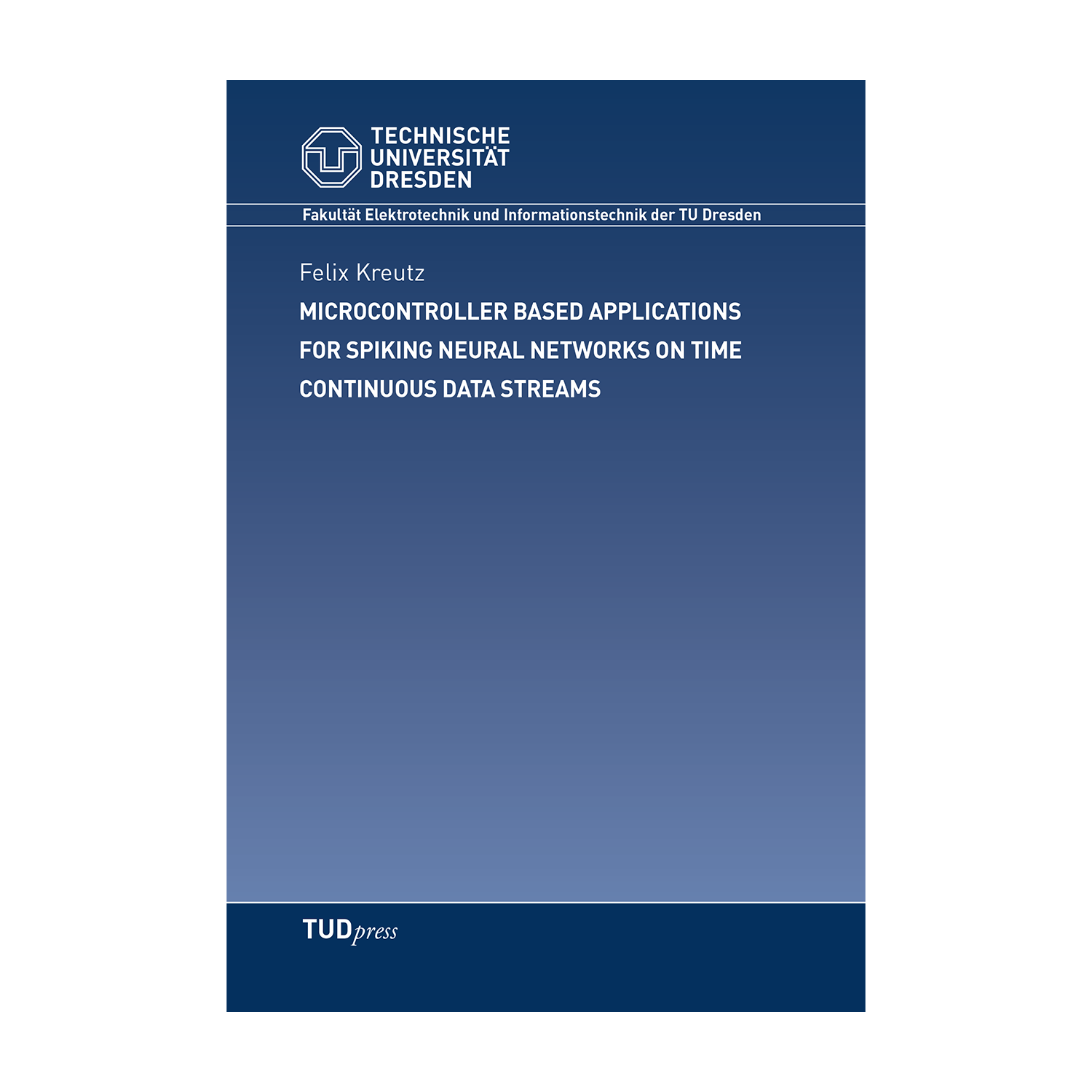 Cover "Microcontroller based Applications for Spiking Neural Networks on Time Continuous Data Streams"; © THELEM