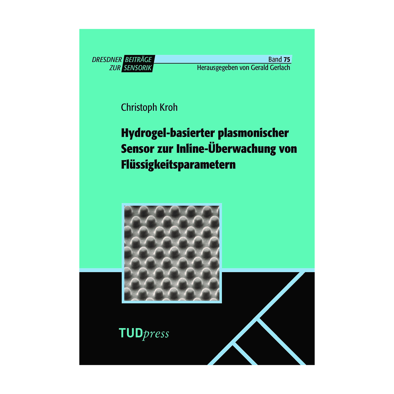 Cover "Hydrogel-basierter plasmonischer Sensor zur Inline-Überwachung von Flüssigkeitsparametern"; © THELEM