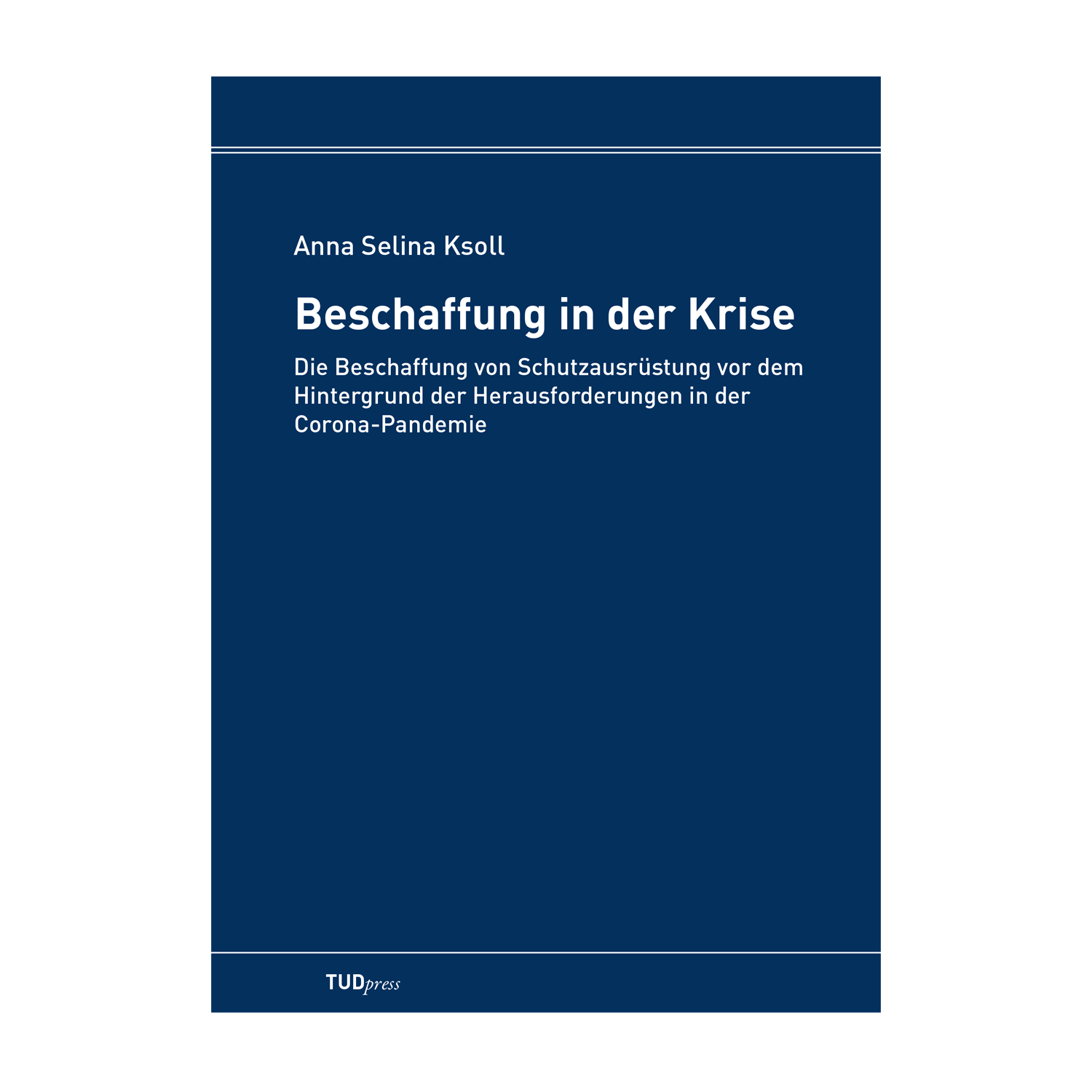 Cover "Beschaffung in der Krise"; © THELEM
