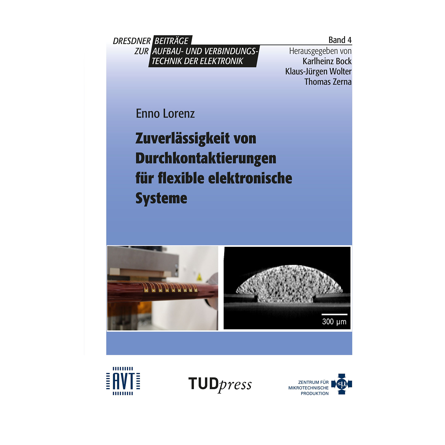 Cover "Zuverlässigkeit von Durchkontaktierungen für flexible elektronische Systeme"; © THELEM