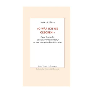 Cover "O wär ich nie geboren!"; © THELEM