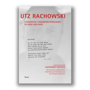 Cover "Utz Rachowski"; © THELEM