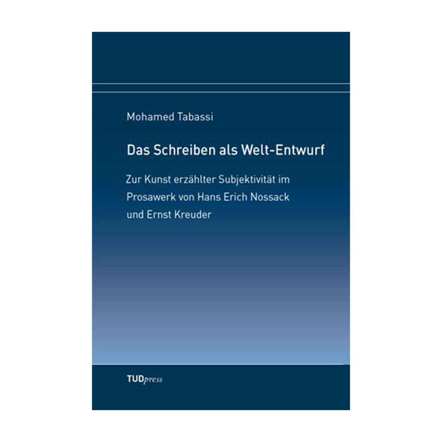Cover "Das Schreiben als Welt-Entwurf"; © THELEM