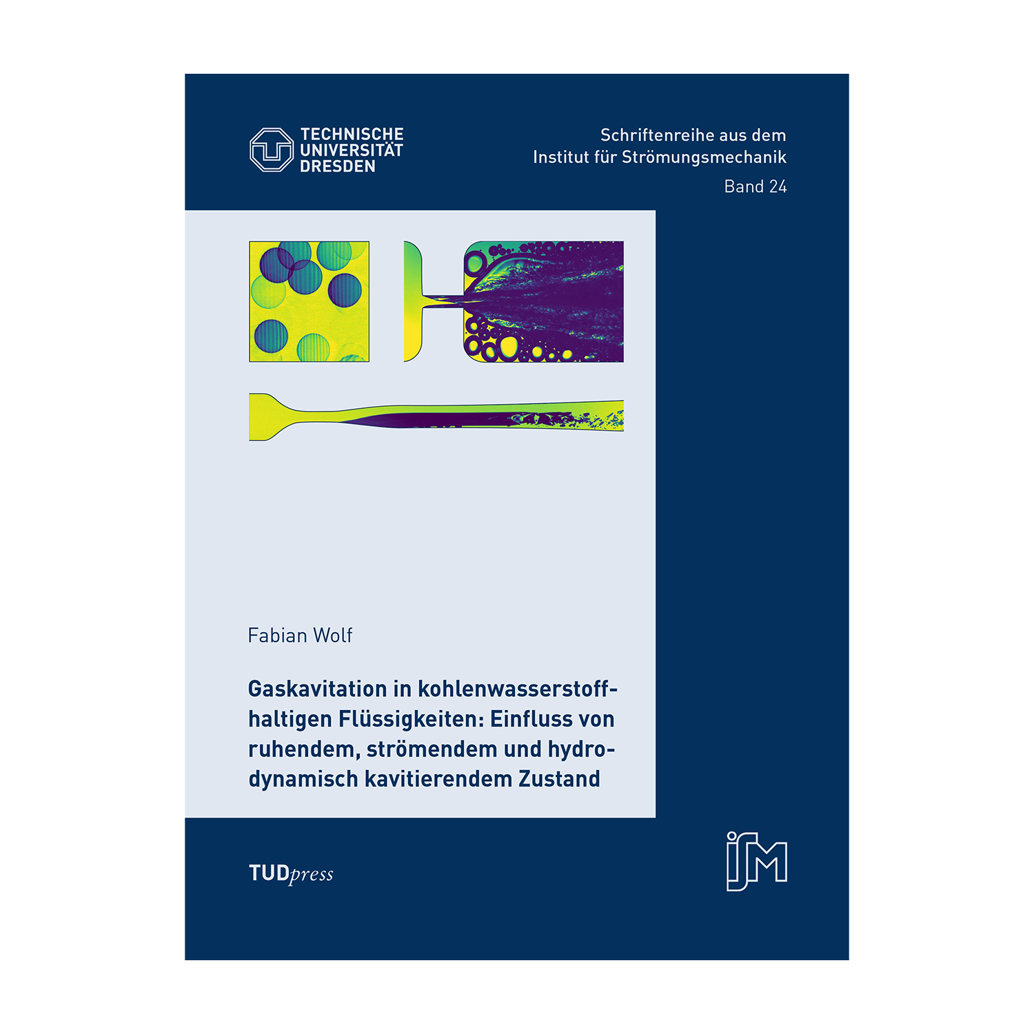 Cover "Gaskavitation in kohlenwasserstoffhaltigen Flüssigkeiten: Einfluss von ruhendem, strömendem und hydrodynamisch kavitierendem Zustand"; © THELEM